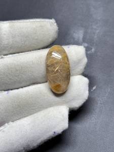 คริสตัลหินทรงรีจากทับทิมสีทองธรรมชาติคุณภาพระดับพรีเมี่ยมสำหรับการนั่งสมาธิและการตกแต่งบ้านงานฝีมือแกะสลัก - Product Image 3