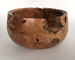 Utensilios de cocina únicos de madera de gran tamaño de forma redonda, cuenco para mezclar frutas, cuenco de resina brillante con impresión de esmalte de madera, cuenco para servir para Hotel - Product Image 4