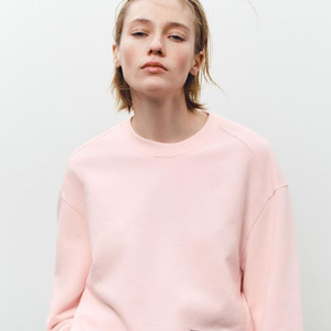 OEM moda sudaderas de gran tamaño cuello redondo suelto hombro caído manga larga personalizado de alta calidad sudadera de mujer - Product Image 5