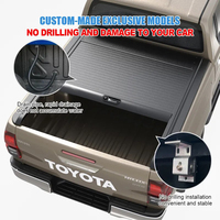 Couverture de benne de camionnette rétractable pour Toyota Hilux, couverture de benne manuelle, couverture de benne de camionnette