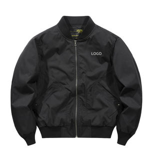 Chaqueta bomber con estampado de logotipo personalizado para hombre, chaqueta bomber de secado rápido para hombre, venta directa de fábrica, chaquetas bomber para hombre 2025 - Product Image 6