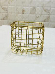 High Quality Designer Brass Wire <b>Basket</b> Home Decorator and Storage Solution - Product Image 3
