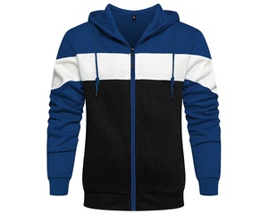 Men's Full Zip Hoodie Winter Unisex Custom Printed Heavyweight Cotton Oversized Warm Breathable Hoodie - Product Image 1