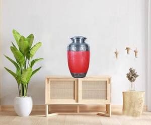 Urne funéraire en aluminium gravée pour cendres humaines Adulte Homme Femme Grandes urnes funéraires pour cendres pouvant contenir jusqu'à 200 LBS Pêche - Product Image 6