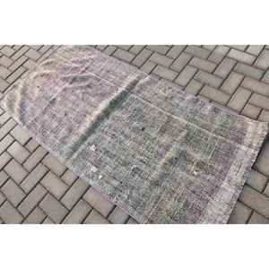 Alfombra Turca Vintage, Alfombra Decorativa de 3x6.1 pies, Alfombra con Estampado Animal en Gris Púrpura - Product Image 4