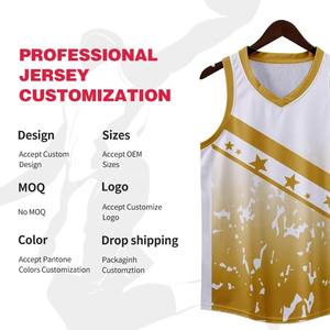 Maillot de basket-ball pour adultes, taille plus, uniforme de basket-ball coloré, haut, sublimation personnalisée, sans manches - Product Image 3
