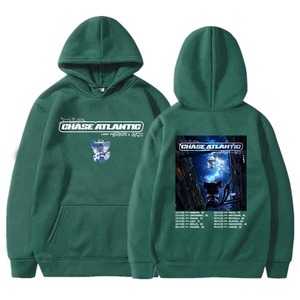 2025 colección 100% algodón manga larga invierno pulóver Sudadera con capucha impermeable y Anti-retráctil patrón sólido Sudadera de punto - Product Image 1