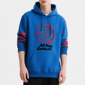 Sweat à capuche pour hommes de haute qualité en coton éponge française Streetwear surdimensionné avec motif d'impression graphique - Product Image 1