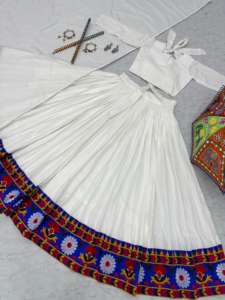 2024 Summer Casual Girls' Party Lehenga Choli Pure Tissue Silk Floor-Length Woven Print <b>Festival</b> Embroidery Sequence Casual - Product Image 4