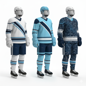Uniformes de maillots de Hockey sur glace sublimés personnalisés-matériau Dry Fit Pro-Logo de votre équipe - Product Image 3