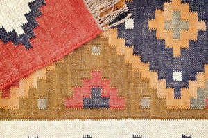 Alfombra Kilim de lana de la mejor calidad 100% para casas de calidad, alfombra geométrica de yute de lana para decoración de lujo para el hogar - Product Image 2