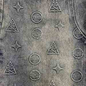 100% algodón Oversized Streetwear Distressed Jorts Jeans para hombre Pantalones cortos de mezclilla para hombre - Product Image 3