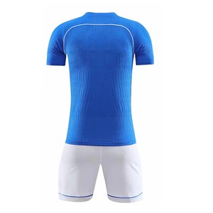 Vêtements de sport d'entraînement de football en polyester 100% bleu élégant pour adultes Maillots France - Product Image 4