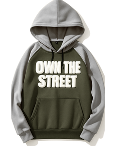 Sudadera con capucha de alta calidad Oversized Heavyweight Streetwear Pullover Sudadera de lana con bolsillo Logotipo personalizado para hombres - Product Image 5