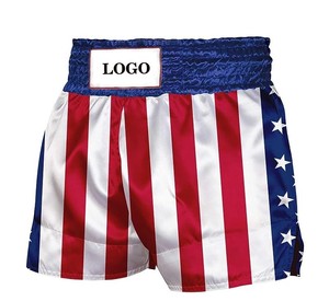 Kickboxing personalizado de secado rápido, transpirable, cómodo, entrenamiento, ropa de gimnasio, pantalones cortos de boxeo para hombres, pantalones cortos de boxeo de artes marciales - Product Image 3
