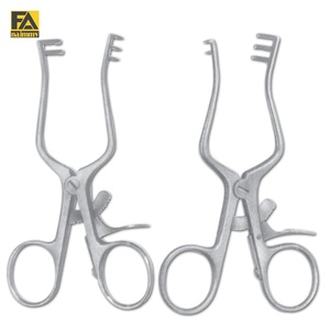 Retractores Weitlaner de Acero Inoxidable Afilado, Instrumento Quirúrgico Manual con Certificación CE Clase I para Uso en Operaciones - Product Image 3