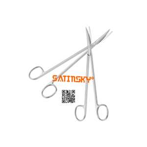 Tijeras de disección curvas afiladas/afiladas METZENBAUM FINO 14 CM Manual de acero inoxidable alta calidad CE certificado fuente de buena reputación - Product Image 5