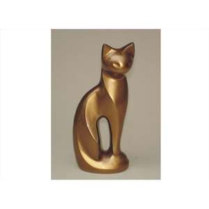 โกศโลหะขี้เถ้าเถ้ากระดูกรูปแมวน่ารักนั่งทำมือโกศสำหรับใส่งานศพสัตว์ - Product Image 4