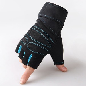 Custom Half Finger Gym Fitness <b>Gloves</b> Neoprene Adjustable Wrist Strap Non Slip Weightlifting Workout Training <b>Gloves</b> Unisex OEM - Product Image 3