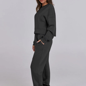 Vêtements de fête haut court porter des vêtements d'extérieur droits manches longues femmes Top Quality100 % coton caractéristiques poids lourd nouveauté personnalisée - Product Image 5