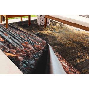 Tapis imprimé paysage d'automne : Doux, antidérapant, style ferme, pour bureau, avec poils doux - Product Image 4