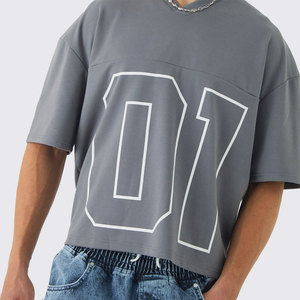 Camiseta Deportiva Personalizada de Estilo Urbano para Hombre, Camiseta Deportiva de Poliéster con Bordado y Sublimación Personalizados, Camisetas de Fútbol Americano - Product Image 1