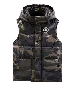 Veste d'hiver sans manches pour femmes avec capuche gilet en nylon avec logo personnalisé vente en gros - Product Image 4