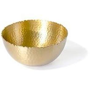 Cuenco para servir de boda con diseño martillado de alta calidad, utensilios de cocina reutilizables con acabado dorado, cuenco multifuncional de acero/Metal para tienda - Product Image 6