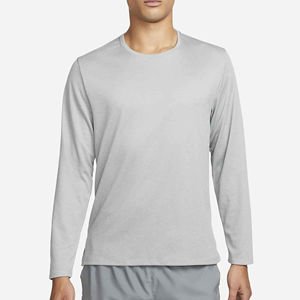 High Quality <b>T</b> <b>Shirt</b> for <b>Men</b> 100% Cotton Plain Blank Clothes Fashion <b>Men</b> Breathable Customized Round Neck <b>Long</b> <b>Sleeve</b> <b>T</b>-<b>shirts</b> - Product Image 1