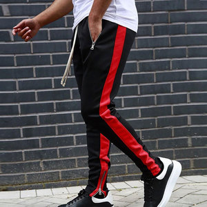 Lightweight Breathable Active <b>Stretch</b> Mid Waist Unisex Spandex/Cotton Jogger Pants for Regular Sports Casual Use Flat Front - Product Image 6