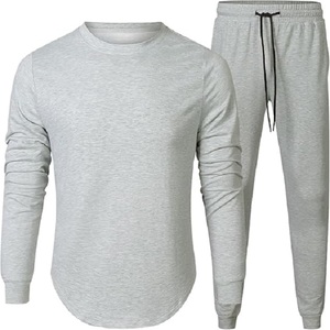 Conjunto Deportivo JMIERR de 2 Piezas para Hombre, Sudadera y Pantalones de Chándal de Algodón, Color Sólido Estampado, Ecológico, Antibacterial y Transpirable - Product Image 1