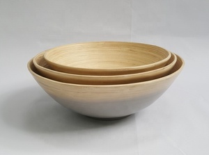 2023 Superventas para el hogar y la cocina Ensaladeras ecológicas naturales de alta calidad Cuenco de bambú Hecho en Vietnam - Product Image 3