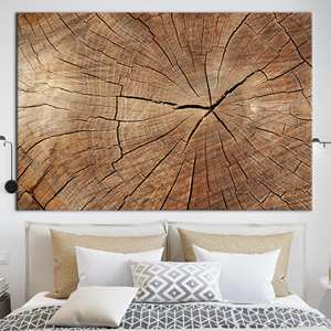 Elegante arte de pared con diseño de anillos de árbol: lienzo impreso para decoración contemporánea, 1P: estirado sobre lienzo tipo galería - Product Image 1