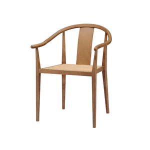 Modern Solid Teak <b>Rattan</b> Arm <b>Chair</b> with Handwoven Cane Seat Eco-Friendly <b>Dining</b> <b>Chair</b> for Apartment & Villa Use - Product Image 4