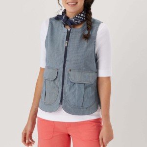 Nueva venta al por mayor de algodón, chaleco acolchado para mujer, ropa de invierno, chaleco acolchado de moda con capucha y cremallera, chaleco acolchado de nailon para mujer - Product Image 3