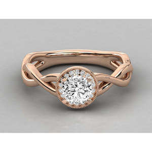 Ladies 18K Gold Solitaire <b>Diamond</b> <b>Ring</b> Elegant and Luxurious Jewelry - Product Image 5