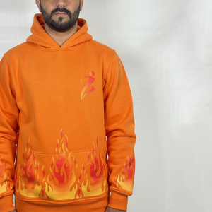 Nouveautés : Ensemble personnalisé pour homme – Sweat à capuche et short en mélange coton-polyester – Survêtement court pour homme - Product Image 3