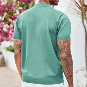 Polo personnalisé à séchage rapide, logo personnalisé, vêtements en stock, vêtements en vrac, mélange de vêtements, vêtements en balles, vêtements usagés, polo à fermeture éclair - Product Image 2