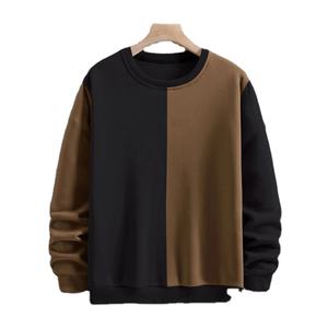 เสื้อสเวตเชิ้ตผู้ชายแบบสั่งทำพิเศษ ดีไซน์สองสี ขายส่ง คุณภาพสูง ผ้าฝ้าย 100% สไตล์สตรีทแวร์ - Product Image 1