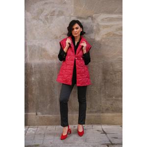 เสื้อกั๊ก & เสื้อกั๊กสีบานเย็นสำหรับผู้หญิงลายชอล์กสไตล์นอร์ดิก - Product Image 2