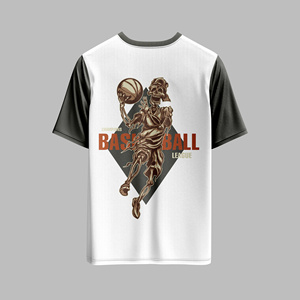 เสื้อยืดผู้ชายคุณภาพสูง ผ้าคอตตอนหนา ทรงโอเวอร์ไซส์ สำหรับงานพิมพ์ OEM - Product Image 3