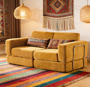 أريكة موفرة للمساحة عالية التقييم، أريكة متينة قابلة للتعديل، قماش صديق للبشرة، أريكة للشقق وغرف المعيشة الصغيرة - Product Image 6