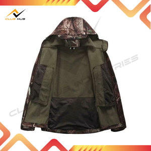 Ensemble veste de chasse à capuche imperméable, respirante et coupe-vent pour homme et pantalon en toile - Product Image 4