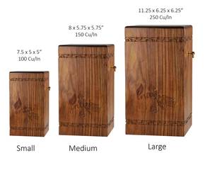 Handmade Cremation Urn for Human <b>Ashes</b> Peaceful Urn for <b>Ashes</b> Antique Funeral Pet Urns for <b>Dogs</b> Wooden <b>Box</b> - Product Image 6