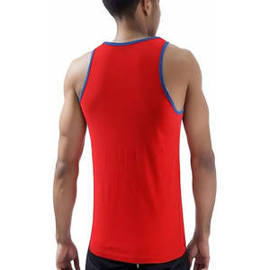 Débardeur unisexe de haute qualité, couleur unie, sans couture, écologique, respirant, antibactérien, UPF 50+, grande taille, pour la salle de sport - Product Image 3