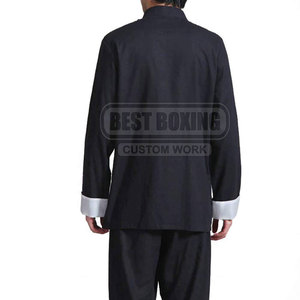 ชุดกังฟูพร้อมผ้าฝ้ายเนื้อนุ่มและทรงหลวมสำหรับฝึกซ้อมศิลปะการต่อสู้ชุดกิโมโน Jiu Jitsu กังฟู - Product Image 3