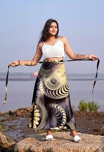 Traje de Baño de Una Pieza con Cinturón Cruzado para Mujer, Modelo JSN 2025, con Pareo de Secado Rápido - Product Image 5