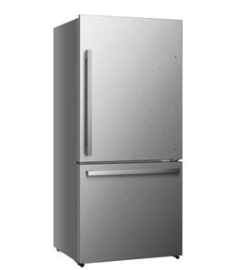 Refrigeradores Eléctricos Resistentes a las Huellas Dactilares de 17.2 Pies Cúbicos, de Profundidad Reducida, 32 Pulgadas de Ancho, con Congelador Inferior, Ideales para Autocaravanas, Hogares y Hoteles - Product Image 1