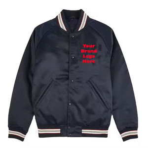 แจ็กเก็ตหนังสัตว์ขนสัตว์สำหรับผู้ชายเสื้อแจ็กเก็ตหนังสัตว์แขนยาวปักลายสำหรับฤดูหนาวมหาวิทยาลัย - Product Image 1