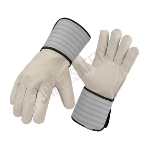 Guantes de trabajo de cuero de vaca de calidad para hombre con certificado CE CATll, protección de seguridad industrial Canadian Rigger - Product Image 6